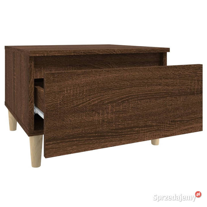 Stolik boczny brązowy dąb 50x46x35 materiał Warszawa sprzedam