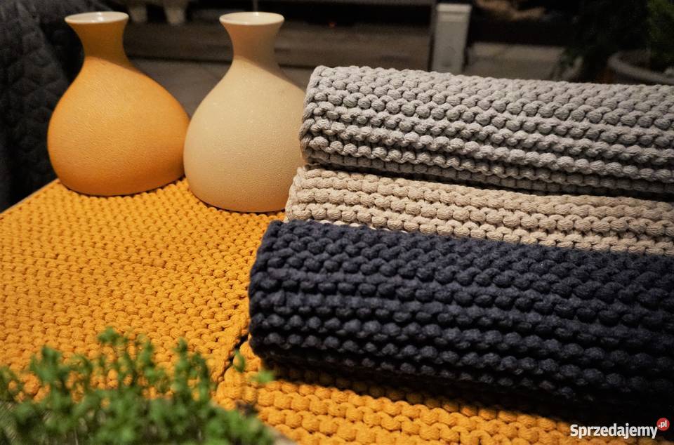 Podkładka na stół rękodzieło hand made kolory odcienie zieleni