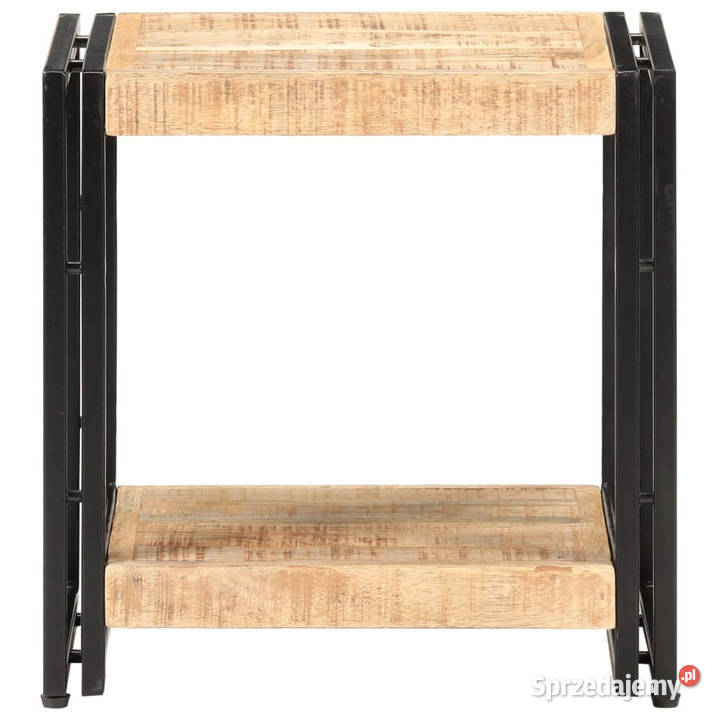Stolik boczny 40x30x40 surowe drewno mango