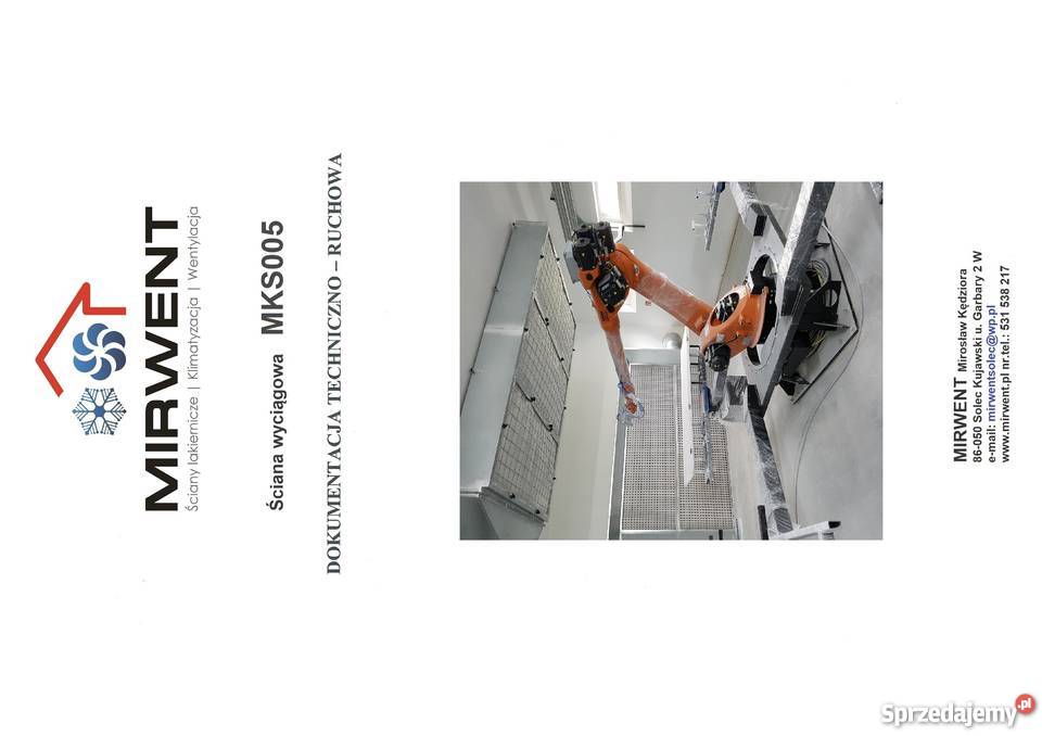 Ściana lakiernicza MIRWENT 10001500500 z kujawsko-pomorskie