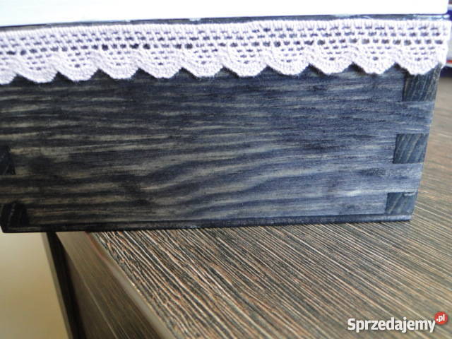 Romantyczny chustecznik decoupage gotowy ręki Bochnia sprzedam