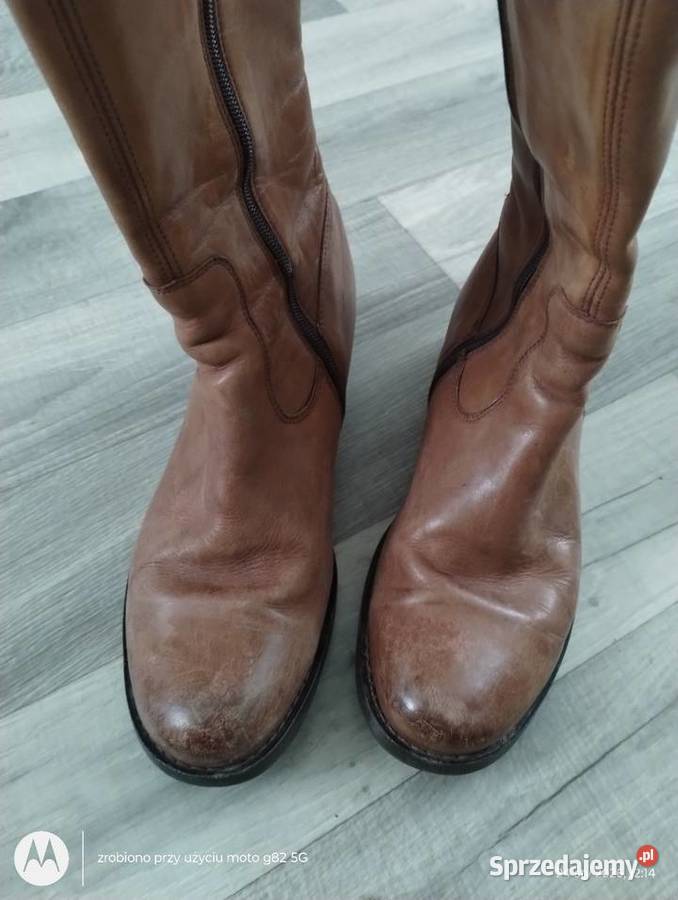 Kozaki długie damskie skórzane Krasnystaw