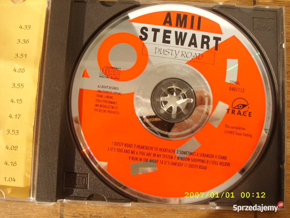 POP CD THE AMI STEWARTDUTSY ROAD Kultura i Rozrywka Wołów