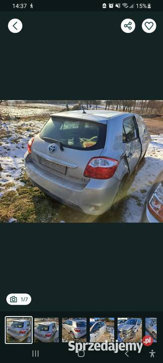 Toyota Auris 1 Hybryda części 1F7 Baryczka