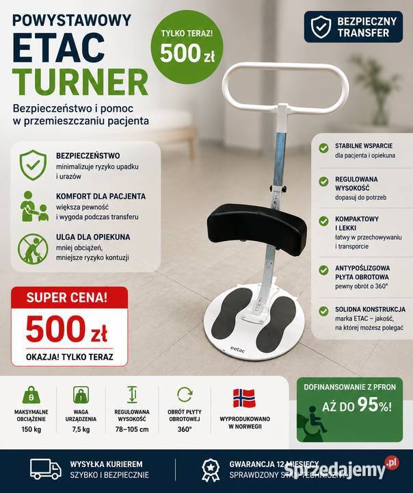 ETAC TURNER POMOC W PRZEMIESZCZANIU PACJENTA Kalety