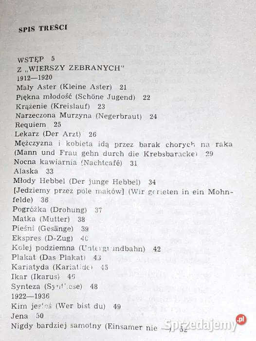 Poezje wybrane Gottfried Benn Chełm