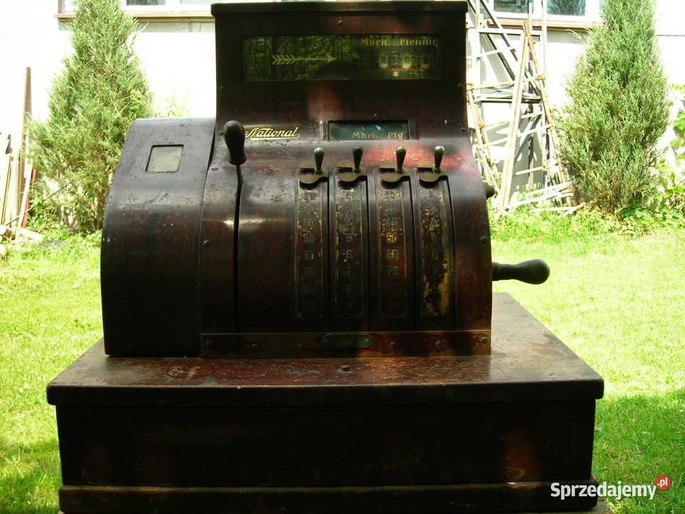 Zabytkowa kasa National początek XX wieku Antyki