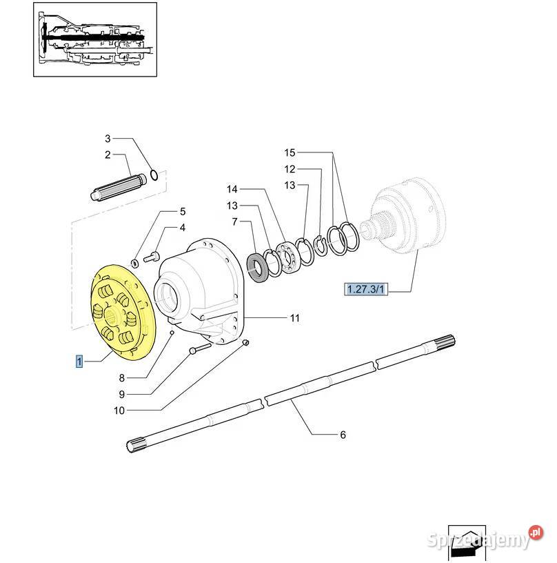 Tłumik drgań Case Holland 47126701 ORYGINAŁ CNH Białystok