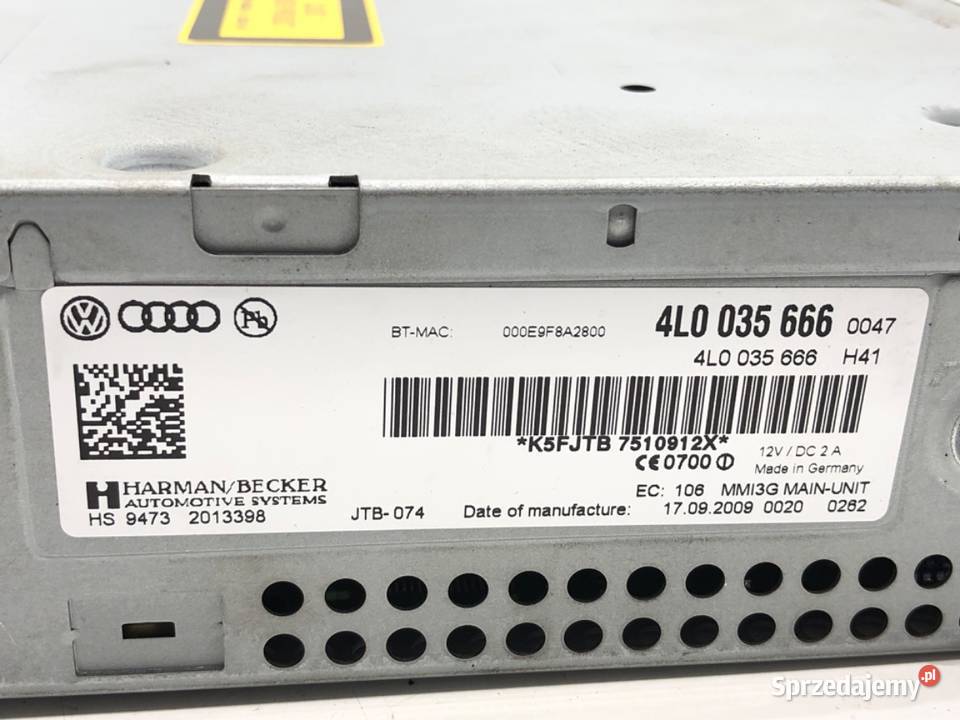 CZYTNIK NAWIGACJI AUDI Q7 4L 4L0035666 0616