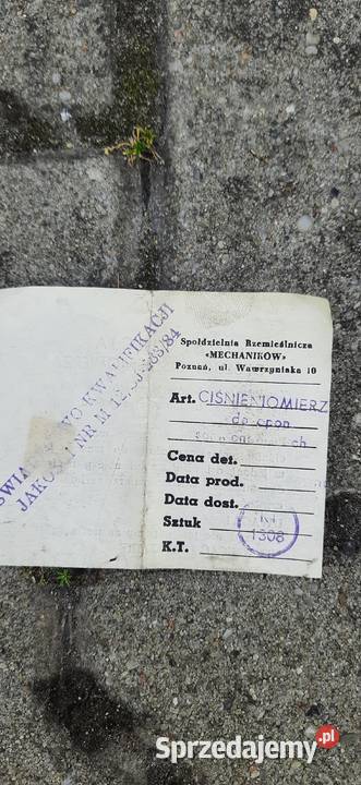 Ciśnieniomierz do opon z PRL antyk kolekcjonera Pozostałe Gliwice