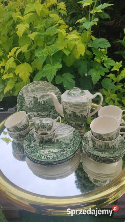 0LD ENGLANDCASTLE STORY JOHNSON BROTHERS GREEN