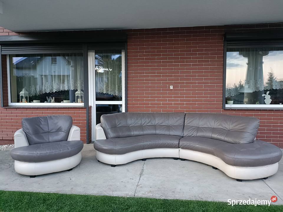 Sprzedam narożnik plus fotel ze skóry Konin