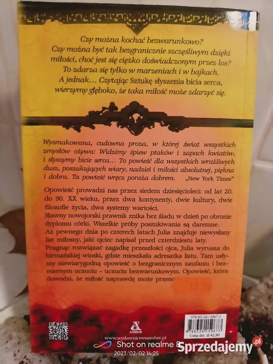 Sendker książki Sztuka słyszenia bicia serca Warszawa