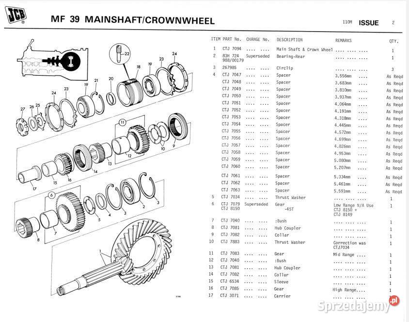 JCB 3C 3D MKII katalog części zamiennych Poradniki, albumy i reportaże Książki i Podręczniki