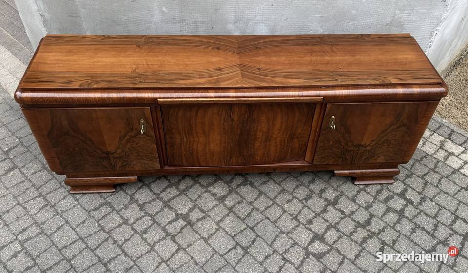 KomodaSzafka RTV Orzech 163 Art Deco Antyk mazowieckie
