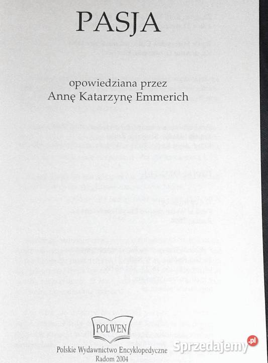 Pasja Anna Katarzyna Emmerich Chełm