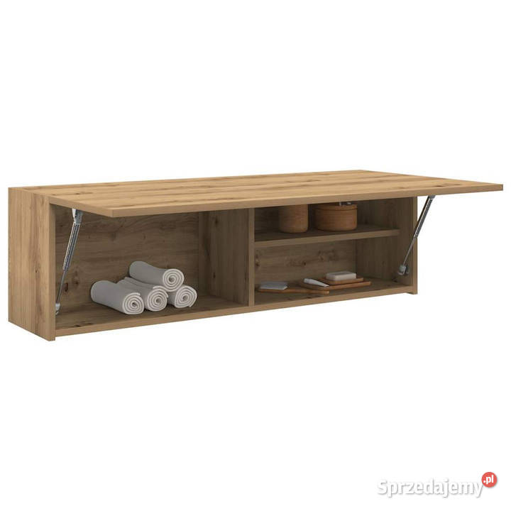 Wisząca szafka łazienkowa dąb artisan 100x25x30