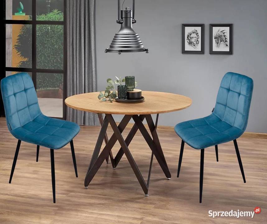 Krzesło tapicerowane welurowe do salonu jadalni Dom i Ogród wielkopolskie Poznań