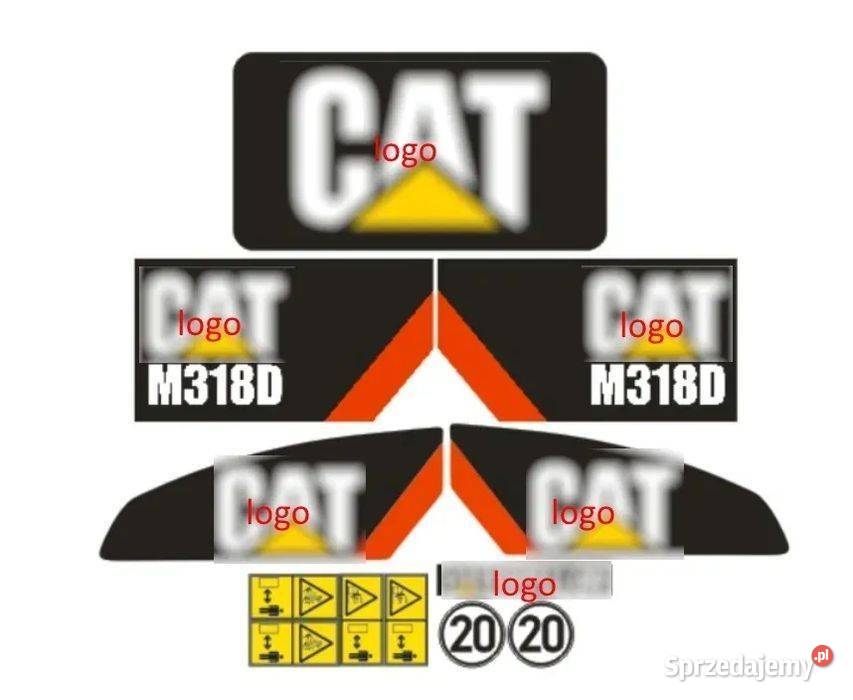 Naklejki Oklejenie CAT M318D Zamiennik
