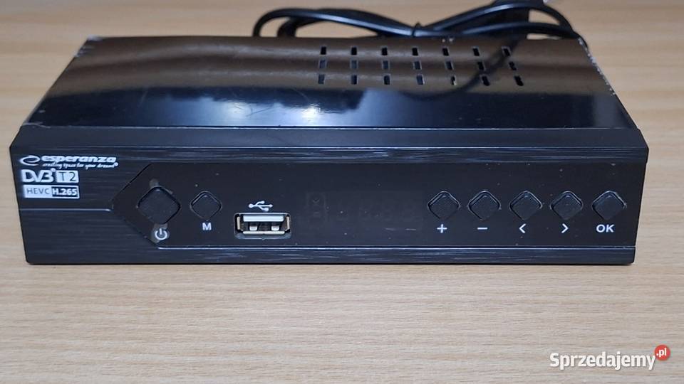 Dekoder tuner DVBT2 Esperanza EV107 uszkodzony lubuskie sprzedam