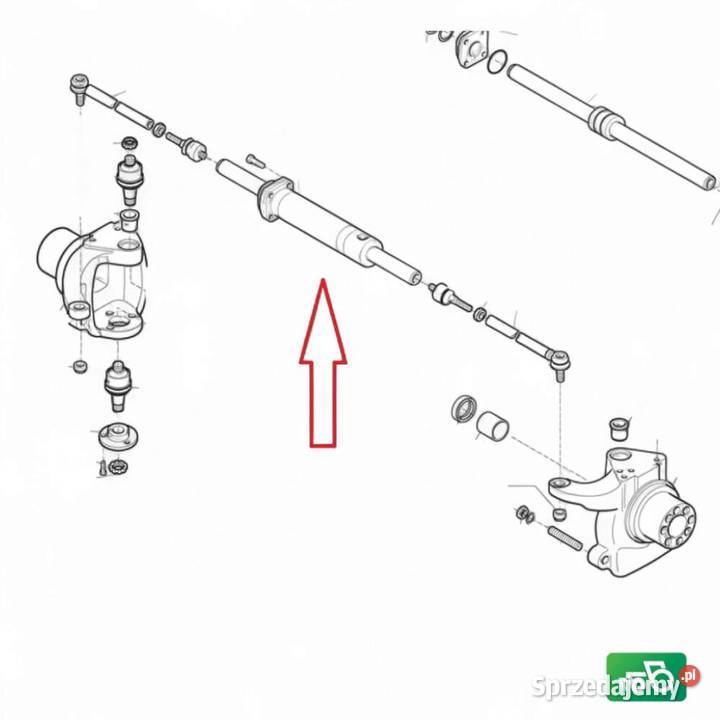 Siłownik wspomagania skrętu 3785512M1 Massey Wilkowo sprzedam