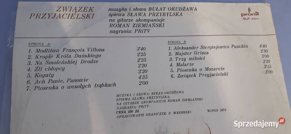 Sława Przybylska Związek przyjacielskiwinyl kujawsko-pomorskie Tuszkowo