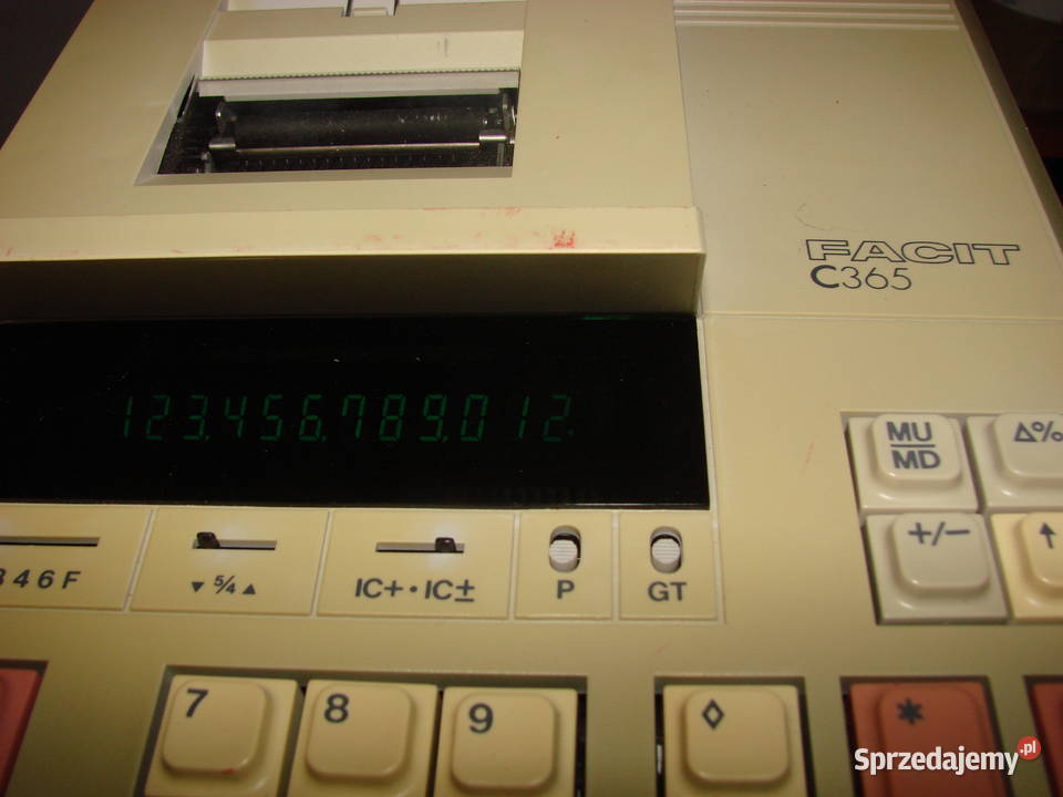 Facit C365 stary kalkulator z drukarką Pruszcz Gdański