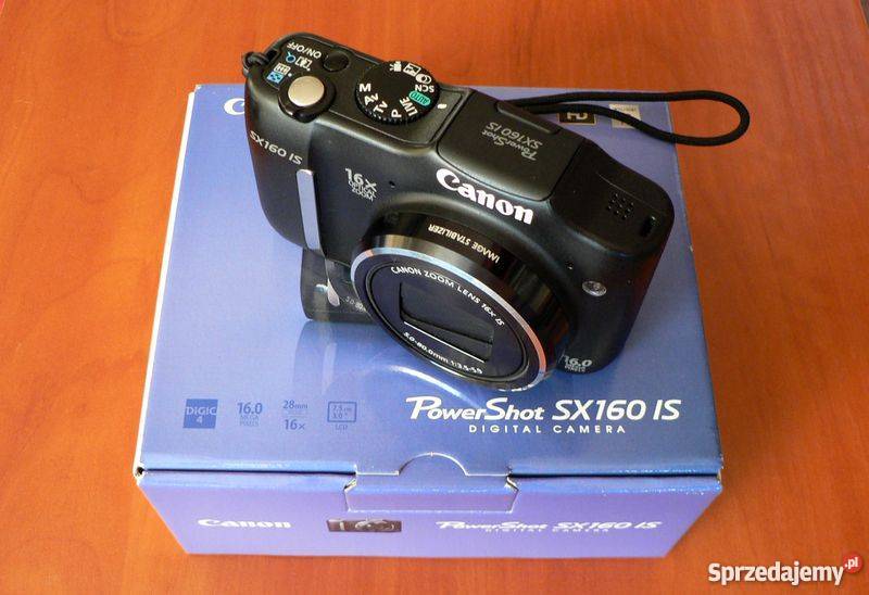 Aparat Canon sx160is 16MP zoom x16 KOMPLET 8GB