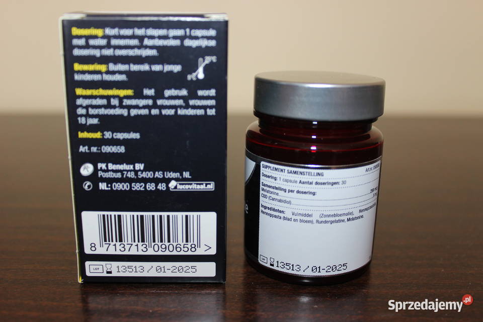 Lucovitaal Melatonine 299 mcg CBD 5 mg 30 Caps Łódź