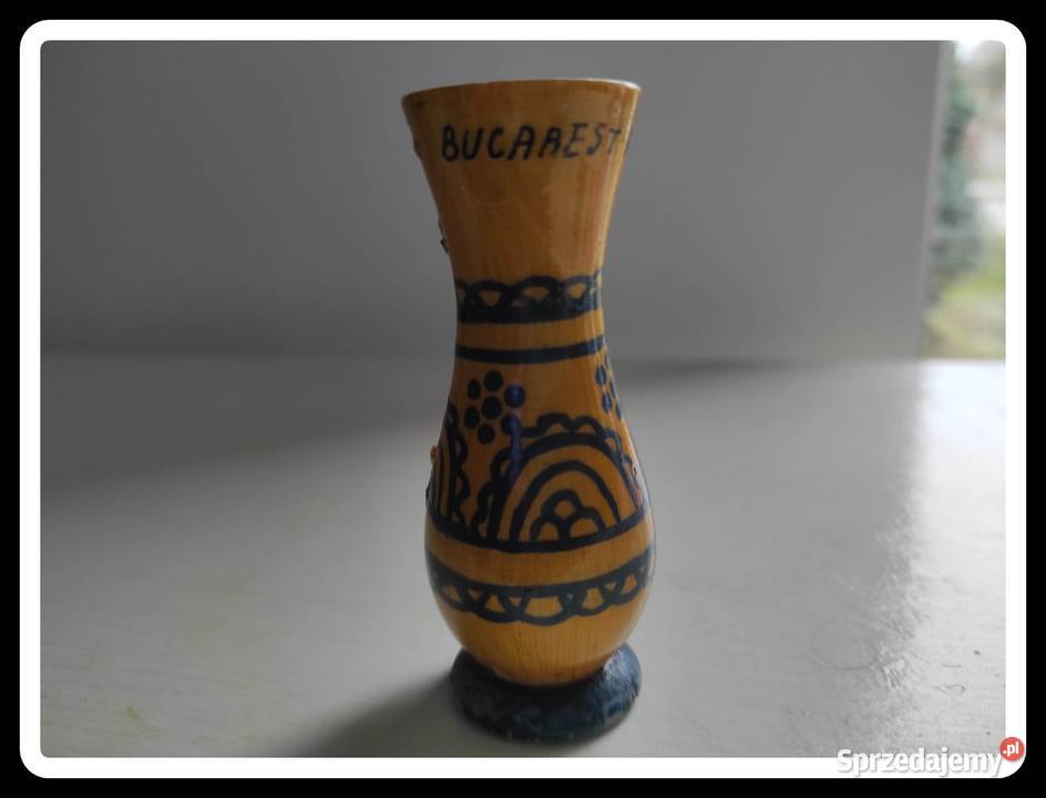Pamiątka wazonik miniaturka Bucarest Roumanie Płock
