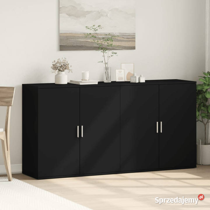 Szafki 2 czarne 79x38x80 materiał drewnopochodny Warszawa