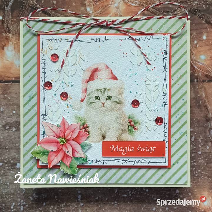 Kartki świąteczne różne wzory rękodzieło Antyki, Sztuka, Kolekcje Mszana Dolna