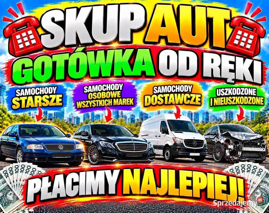 Skup aut Skup Samochodów gotówka ręki Zapraszamy Lubin