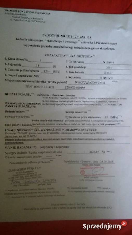 Butla gazowa zbiornik LPG Zbuczyn