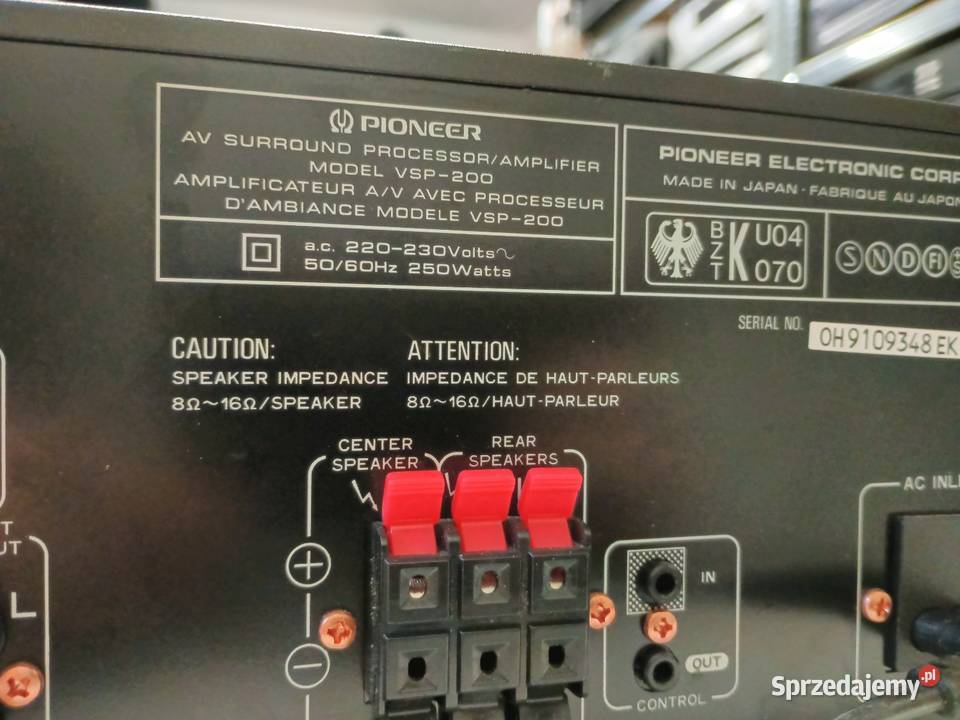 Procesor dźwięku Surround PIONEER vsp200 Lubin