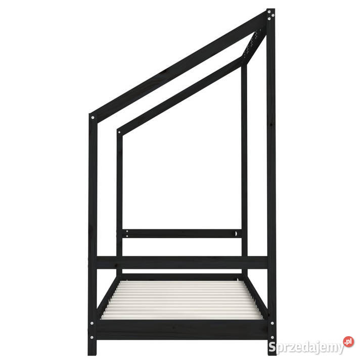 Rama łóżka czarna 80x200 lite drewno sosnowe Warszawa