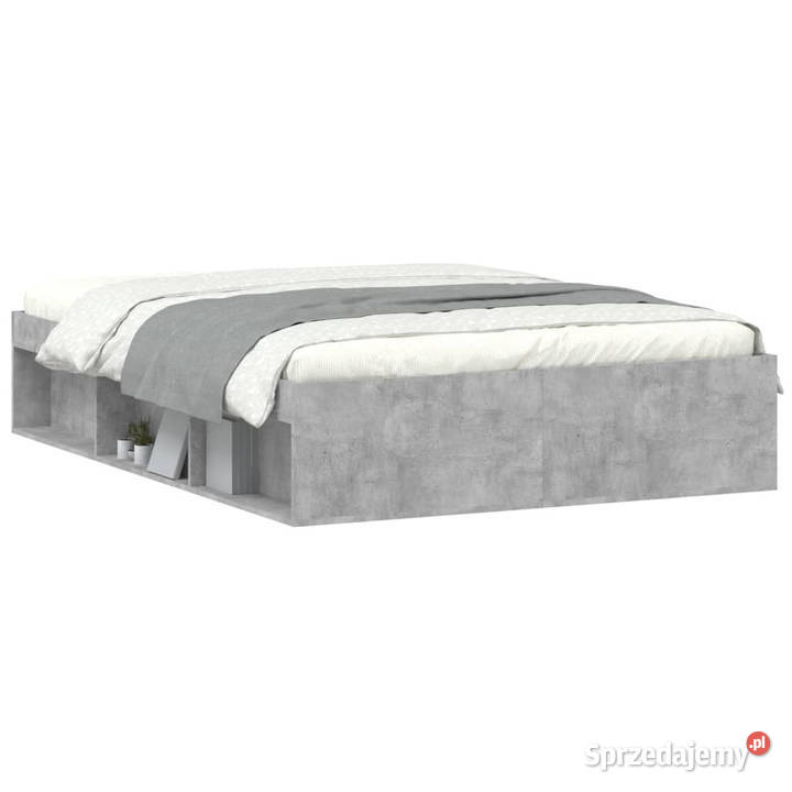 Rama łóżka szarość betonu 135x190 WM3203911 mazowieckie Warszawa