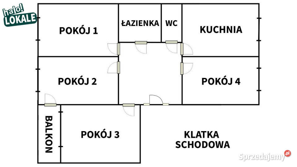 Mieszkanie 764m2 4 pok Sejny Liczba pokoi 4
