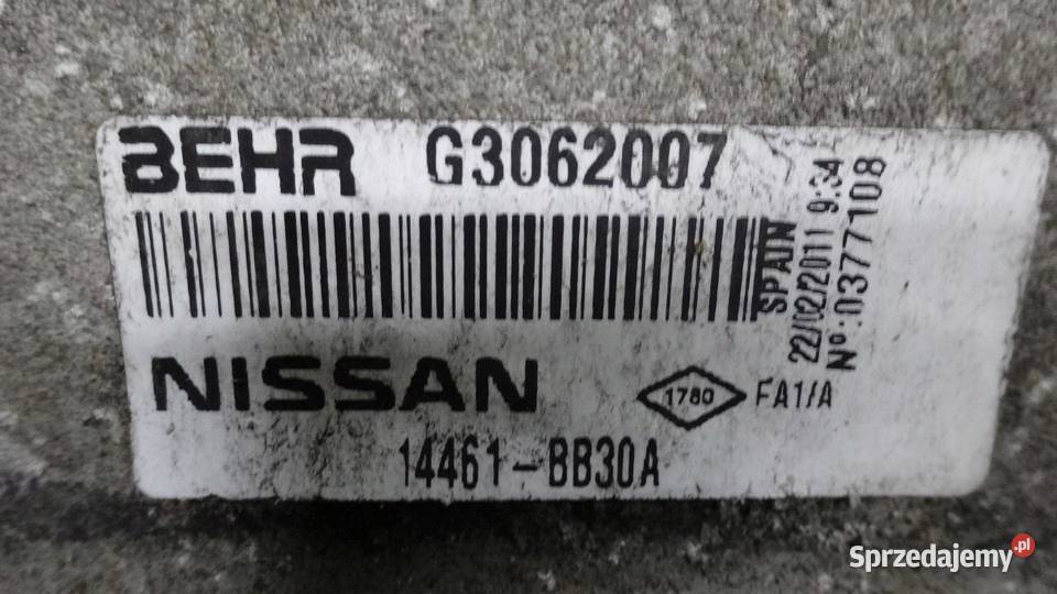 QASHQAI I J10 LIFT 15 DCI 11r intercooler świętokrzyskie