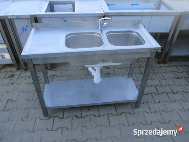 Zlew Gastronomiczny 2 Komorowy Z Półką 1105085 Gastronomia Ostrów Wielkopolski