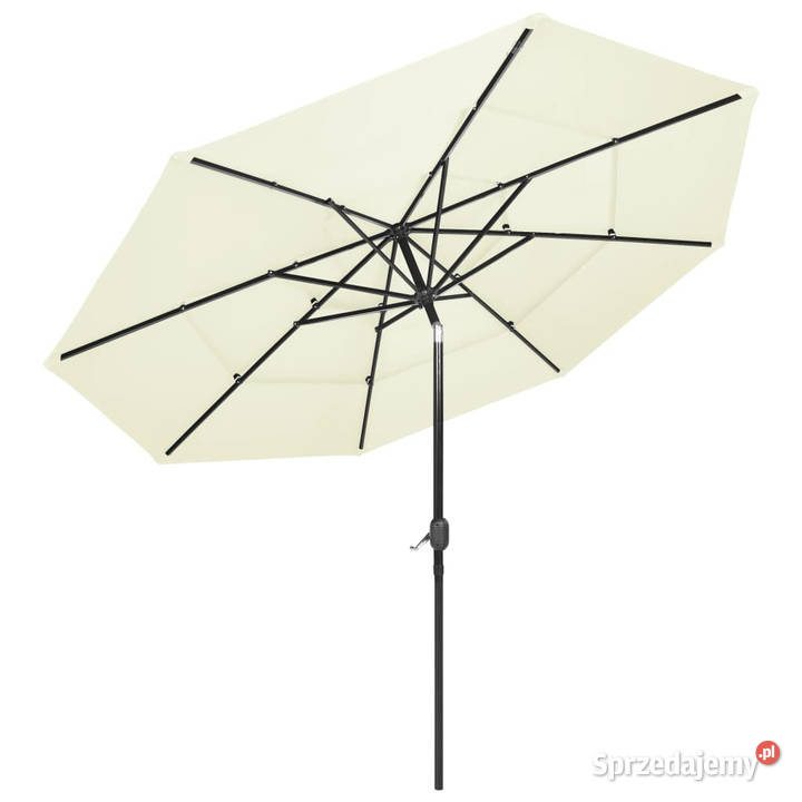 3poziomowy parasol na aluminiowym słupku Warszawa
