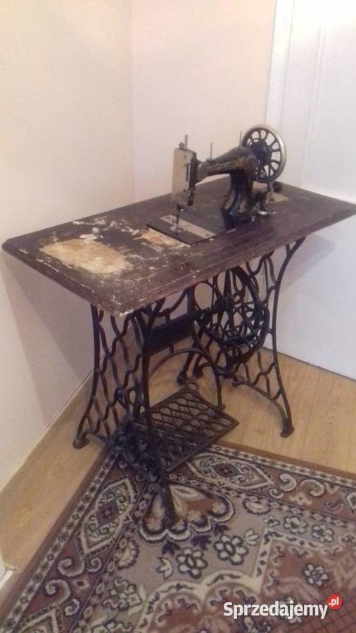 Zabytkowa maszyna do szycia z żeliwną podstawą Kraków sprzedam