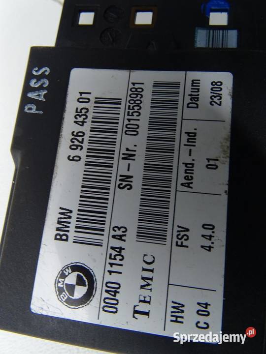 MODUŁ STEROWNIK FOTELA 6926435 BMW X1 E84 E90 sprzedam