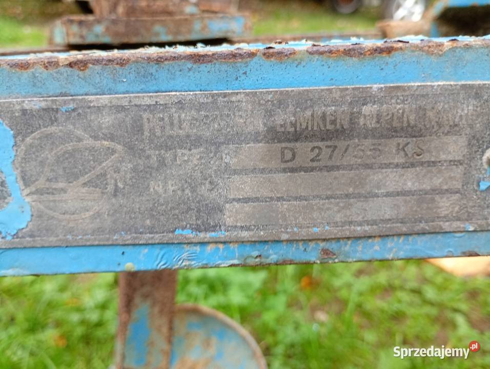Pług obrotowy mechaniczny Lemken dwuskibowy 27 Brwinów