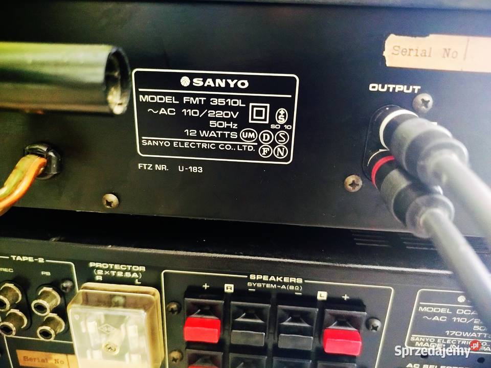wzmacniaccz i tuner sanyoDCA3510FMT3510L Mińsk Mazowiecki