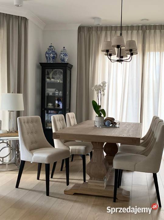 Stół dębowy rozkładany na dwóch masywnych nogach łódzkie sprzedam