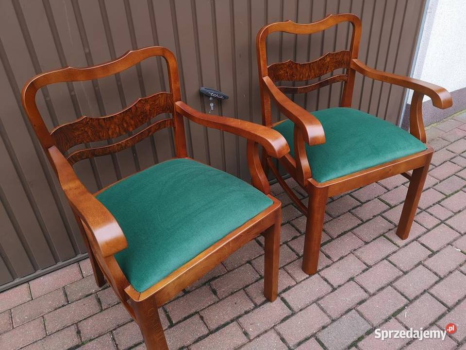 Stary Fotel Krzesło ARTDECO Gabinetowy Antyk wielkopolskie Swarzędz