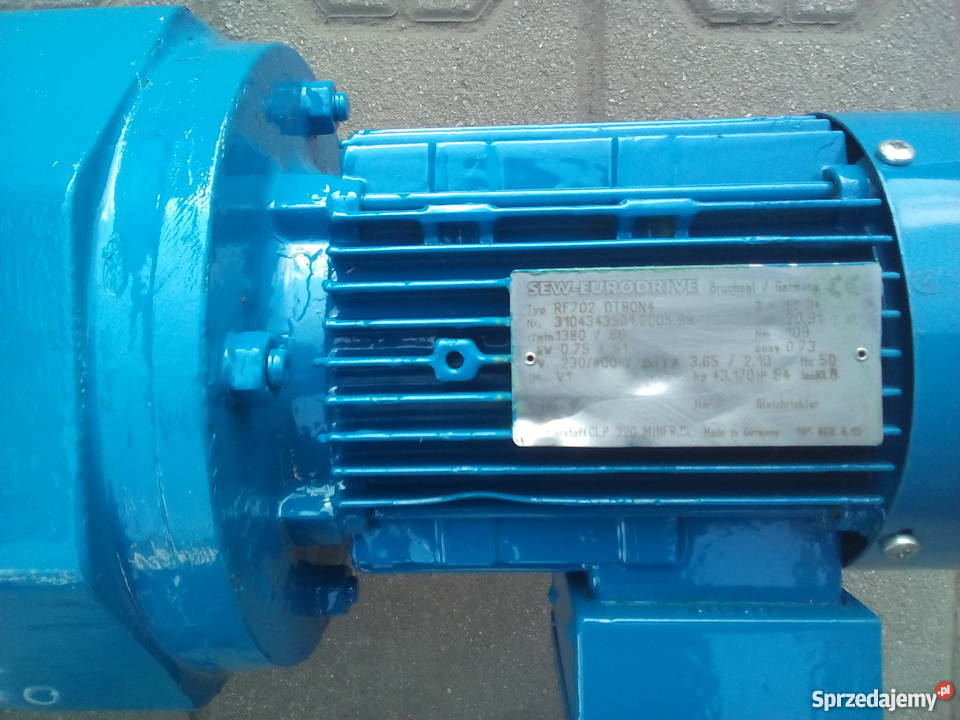 Motoreduktor 075 kW 66 obr 3faz Produkcja Leszno