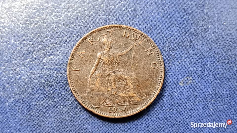 Stare monety 1 farthing 1926 ANglia 2 podkarpackie