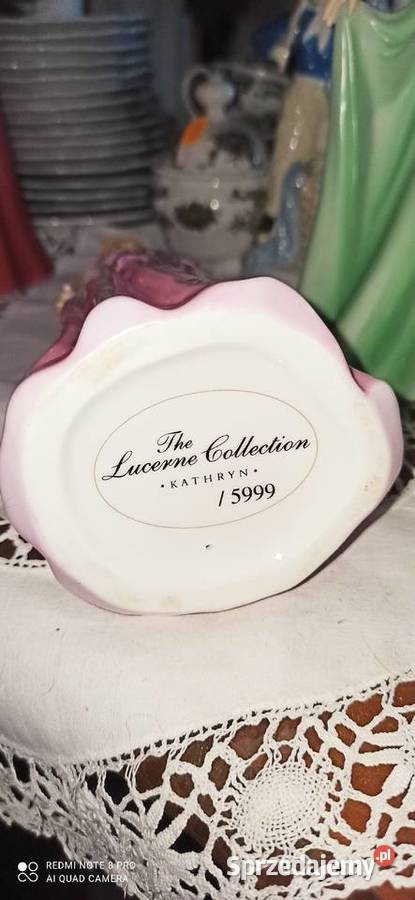 Kathryn Figurka The Lucerne Collection w różowej Porcelana i szkło Gdańsk sprzedam